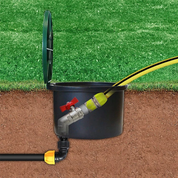 Arrosage Enterré Bouche Arrosage Enterré Tuyau Arrosage 19mm 20/27 3/4" Fitt PVC Vert 4 Arrosage Enterré Bouche Arrosage Enterré Tuyau Arrosage 19mm 20/27 3/4" Fitt PVC Vert – Image 2