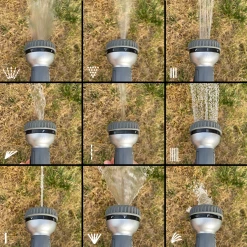 Lance Et Pistolet D'arrosage Pistolet D'arrosage Multi Jets 9 Jets Bi Matière Techn'O Fitt Noir Gris -Espace vert et piscine Boutique arrosage1