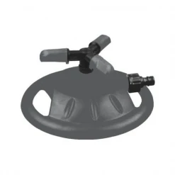 Fitt Arroseur Oscillant Et Asperseur Arroseur Rotatif Circulaire 3 Bras Embase Jardin Buses Réglables Gris