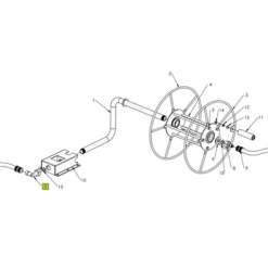 Dévidoir Dévidoir Mural Métallique Edia Tuyau Arrosage 50m Diamètre 15mm -Espace vert et piscine Boutique autrevisuel 716269 1