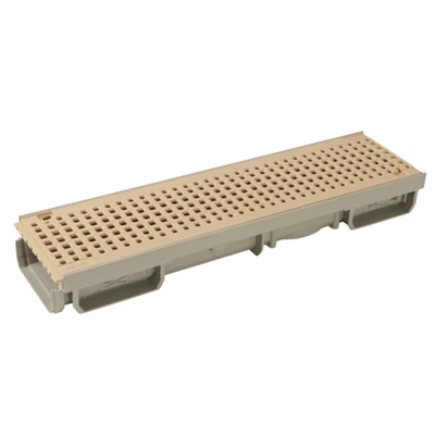 Nicoll Bord Piscine Caniveau Bas Piscine Grille Piétonne 500 Mm X 130 Mm PVC Sable 2 Nicoll Bord Piscine Caniveau Bas Piscine Grille Piétonne 500 Mm X 130 Mm PVC Sable – Image 2