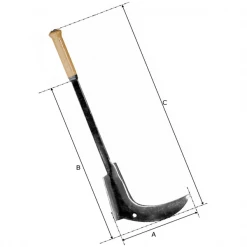 Outillage De Jardinier Coupe Ronces Acier 44 Cm Perrin Avec Manche Bois -Espace vert et piscine Boutique coupe ronce perrin