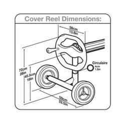 Bâches Et Couvertures De Sécurité Pour Piscines Enrouleur Bâche Bulles Thor Piscines Enterrées 12 X 6 Mètres - Kokido -Espace vert et piscine Boutique dimensions enrouleur thor