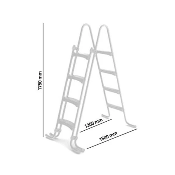 Trigano Douche, Echelle Et Mobilier Extérieur Échelle Double Piscine Hors-sol 175 Cm 4 Marches Amovibles Acier Blanc 3 Trigano Douche, Echelle Et Mobilier Extérieur Échelle Double Piscine Hors-sol 175 Cm 4 Marches Amovibles Acier Blanc