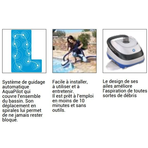 Robots Et Aspirateur De Piscine Robot Navigator Pro V-Flex Piscines 12 X 6 M Hayward ABS Blanc 8 Robots Et Aspirateur De Piscine Robot Navigator Pro V-Flex Piscines 12 X 6 M Hayward ABS Blanc – Image 6