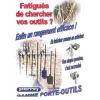 Perrin Outillage De Jardinier Porte Outils Sur Rail Longueur 900mm Avec 2 Crochets Et 3 Crochets