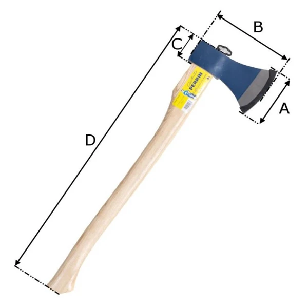 Hache De Bucheron à Emmanchement Galbé Pour Découpe Bois - Perrin - Largeur 10 Cm 4 Hache De Bucheron à Emmanchement Galbé Pour Découpe Bois - Perrin - Largeur 10 Cm – Image 2