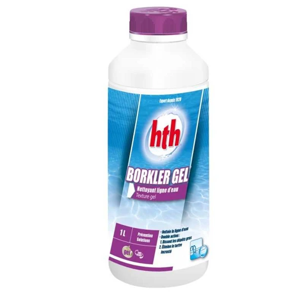 Hth Produit D'entretien Piscine Nettoyant Ligne D'eau Pour Piscine Spa Borkler Gel Bidon 1L L800931H1 3 Hth Produit D'entretien Piscine Nettoyant Ligne D'eau Pour Piscine Spa Borkler Gel Bidon 1L L800931H1