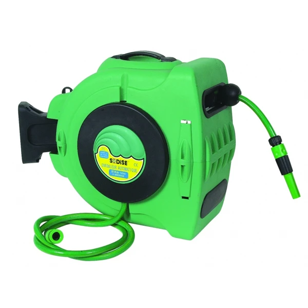 Sodise Dévidoir Enrouleur De Tuyau D'eau Automatique Orientable 20 M + 2m 18441 3 Sodise Dévidoir Enrouleur De Tuyau D'eau Automatique Orientable 20 M + 2m 18441