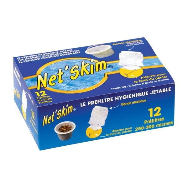 TOUCAN Produit D'entretien Piscine Préfiltre Universel Jetable Net'Skim Pour Panier Skimmer Piscine Et Spa Boîte De 12 4 TOUCAN Produit D'entretien Piscine Préfiltre Universel Jetable Net'Skim Pour Panier Skimmer Piscine Et Spa Boîte De 12 – Image 2