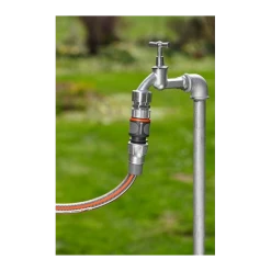 Raccord Rapide Arrosage Raccord D'arrosage Rapide Premium Pour Tuyau Ø 13 - 15 Mm - Gardena - A Fixer Au Nez De Robinet 18255-20 -Espace vert et piscine Boutique p256869 pic1