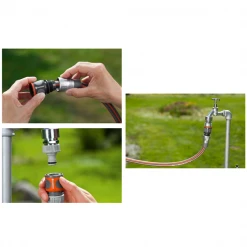 Raccord Rapide Arrosage Raccord D'arrosage Rapide Premium Pour Tuyau Ø 13 - 15 Mm - Gardena - A Fixer Au Nez De Robinet 18255-20 -Espace vert et piscine Boutique p256869 pic3