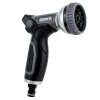Lance Et Pistolet D'arrosage Pistolet D'arrosage Multi Jets 9 Jets Bi Matière Techn'O Fitt Noir Gris -Espace vert et piscine Boutique pistolet 9 jets bi matiere