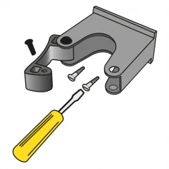 Outillage De Jardinier Porte Outils Sur Rail Perrin 500mm Avec 3 Crochets | Quincaillerie Pro -Espace vert et piscine Boutique porte outils fixation