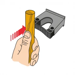 Outillage De Jardinier Porte Outils Sur Rail Perrin 500mm Avec 3 Crochets | Quincaillerie Pro -Espace vert et piscine Boutique porte outils utilisation1