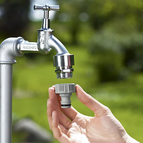 Nez De Robinet Raccord Nez Robinet Tuyau Arrosage Gardena Filetage 20x27 Mm Plastique 4 Nez De Robinet Raccord Nez Robinet Tuyau Arrosage Gardena Filetage 20x27 Mm Plastique – Image 2