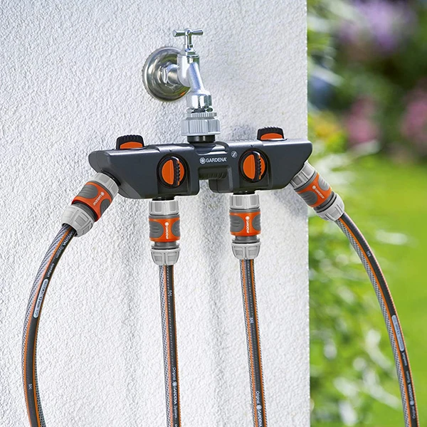 Sélecteur D'arrosage Raccord Sélecteur Arrosage 4 Sorties Robinet 20/27 26/34 Gardena – Image 3