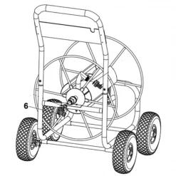 Dévidoir Coupleur Coudé 3/4" Pour Tuyau D'arrosage 19 Mm - Edia - Laiton -Espace vert et piscine Boutique repere 6 devidoir 4 roues