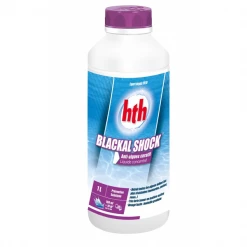 Produit D'entretien Piscine Anti-algues Liquide Pour Piscine - Blackal Shock HTH - Bidon De 1 Litre