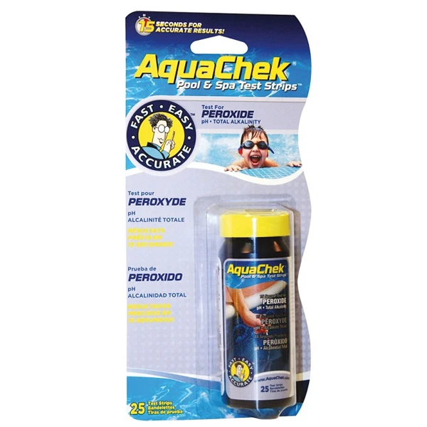 Produit D'entretien Piscine Languettes D'analyse Piscine Traitée Aux UV Ou PHMB - AquaChek Peroxyde 3 En 1 - 25 Languettes 4 Produit D'entretien Piscine Languettes D'analyse Piscine Traitée Aux UV Ou PHMB - AquaChek Peroxyde 3 En 1 - 25 Languettes – Image 2