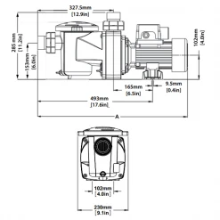 Pentair Pompes Et Filtrations Pour Piscines Pompe De Filtration Pour Piscine - Freeflo - 0.75 CV Mono - 12 M³/h - 0.55 KW -Espace vert et piscine Boutique sans titre 34