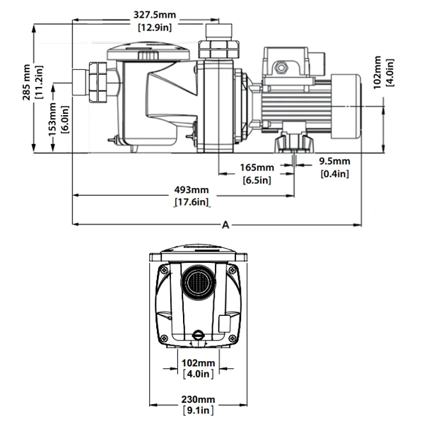 Pentair Pompes Et Filtrations Pour Piscines Pompe De Filtration Pour Piscine - Freeflo - 1 CV Mono - 16 M³/h - 1.10 KW 4 Pentair Pompes Et Filtrations Pour Piscines Pompe De Filtration Pour Piscine - Freeflo - 1 CV Mono - 16 M³/h - 1.10 KW – Image 2