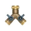 Fitt Sélecteur D'arrosage Sélecteur Y 2 Directions 1F 2M 20x27mm Vannes Robinet Laiton