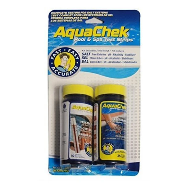 Aquachek Produit D'entretien Piscine Testeur électrolyse Sel Chlore Libre, PH, TAC, Stabilisant Aquacheck 3 Aquachek Produit D'entretien Piscine Testeur électrolyse Sel Chlore Libre, PH, TAC, Stabilisant Aquacheck