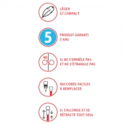 Tuyau D'eau Tuyau D'arrosage Extensible Et Accessoires Fitt Yoyo Go 10 Mètres Rouge 11 Tuyau D'eau Tuyau D'arrosage Extensible Et Accessoires Fitt Yoyo Go 10 Mètres Rouge -Espace vert et piscine Boutique tuyau extensible leger comp