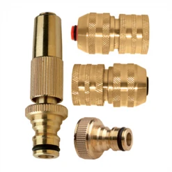 Fitt Lance Et Pistolet D'arrosage Ensemble D'arrosage Laiton Ø19mm Lance D'arrosage Raccords Nez Robinet